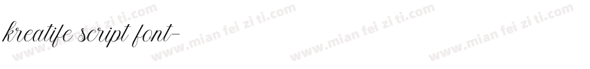 kreatife script font字体转换